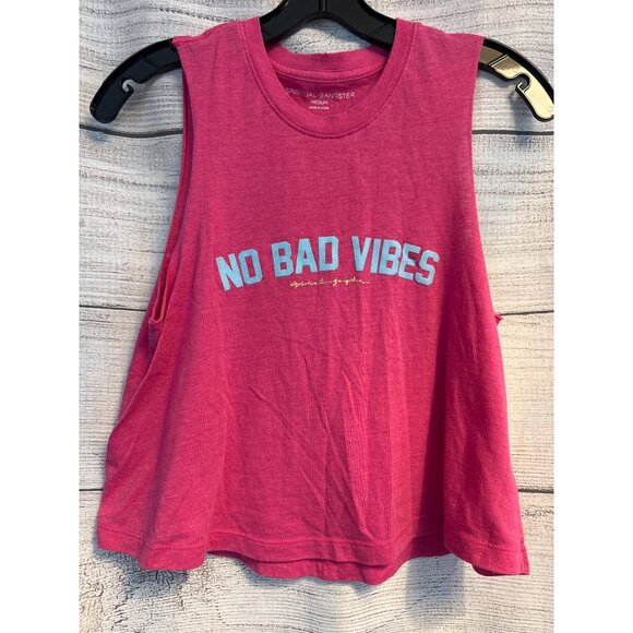 Spiritual Gangster "No Bad Vibes" Tank Top Size M - Picture 1 of 3